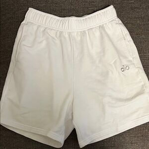 ALO Yoga Classic White Athletic Shorts